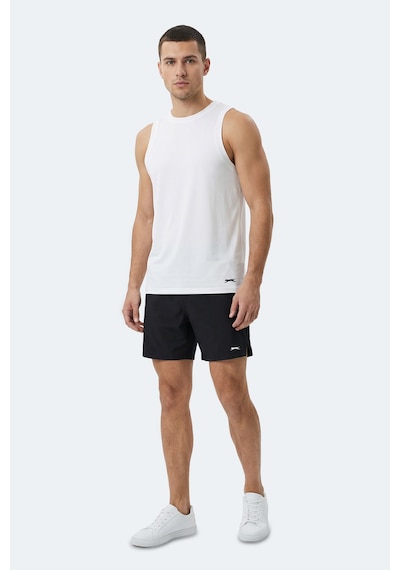 Slazenger Kulap Erkek Kolsuz Beyaz Tişört Beyaz