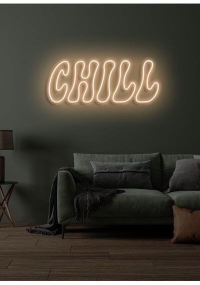 Chıll Yazılı Neon Tabela Sarı