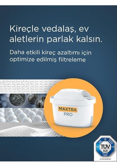 Maxtra Pro Kireç Uzmanı Yedek Su Arıtma Filtresi, 3'lü