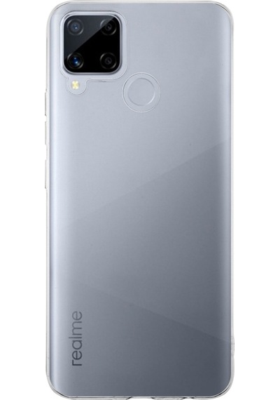 Realme C15 1mm Süper Silikon Şeffaf Kapak