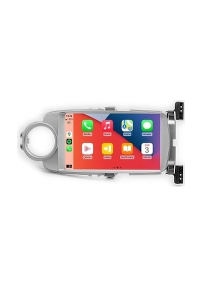 Aln Toyota Yaris 2012-2019 Gri 8gb Ram 128gb Hafıza 8 Çekirdek Carplay Android Multimedya 9"
