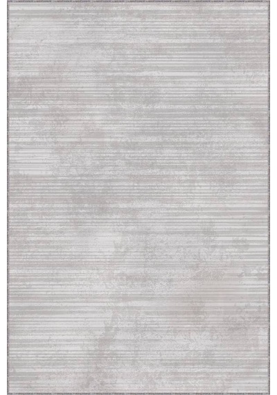 Gri Kendinden Desenli Kaymaz Tabanlı Dekoratif Halı Ar1438n11