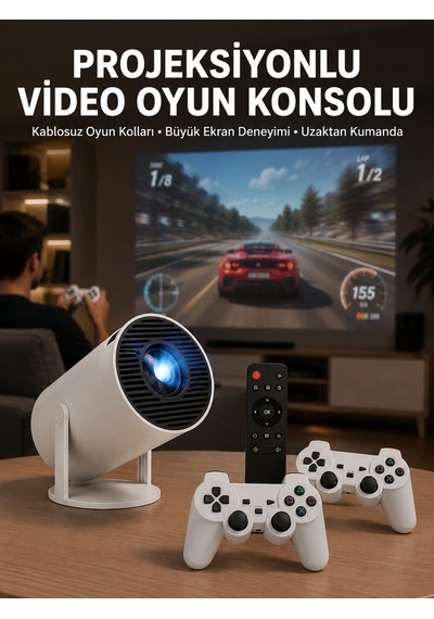 Film Dizi Ve Oyun İçin Taşınabilir Kablosuz Mini Projeksiyon Yeni Nesil 64390942