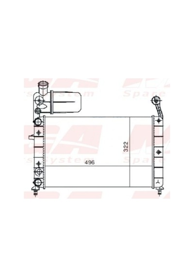 Su Radyatoru Mekanik Fiat : Tempra Tipo 1.4 16 Karbb. Nac Bidonlu 90-93 498x322x32 - -80400
