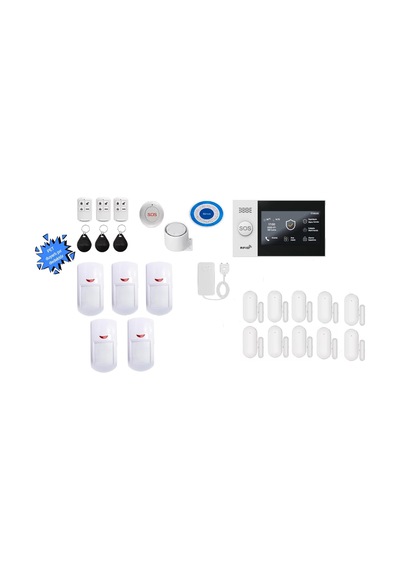 Tr Pet Uyumlu Akıllı Güvenlik Alarm Sistemi Ev Ve Iş Yeri Ekstra Plus Set