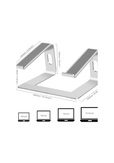 M5 Pc Stan Alüminyum Ergonomik Katlanır Apple Uyumlu MacBook Bilgisayar Standı