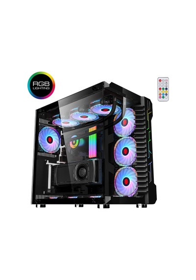 Revenge Nebula 7 RGB Fanlı Akvaryum Oyuncu Bilgisayar Kasası