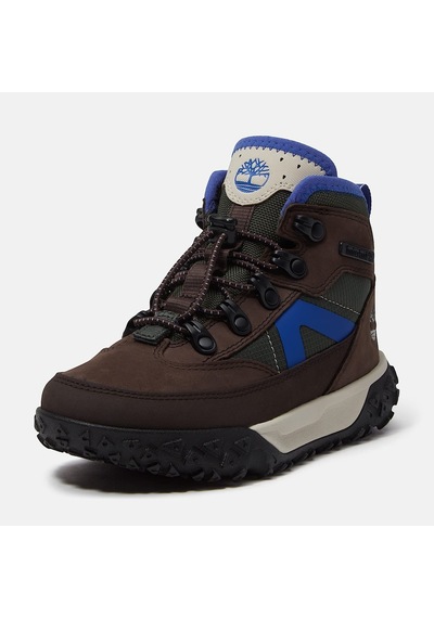 Timberland Motion 6 Mid Bungee Waterproof Çocuk Sneakers-34022 Koyu Kahverengi