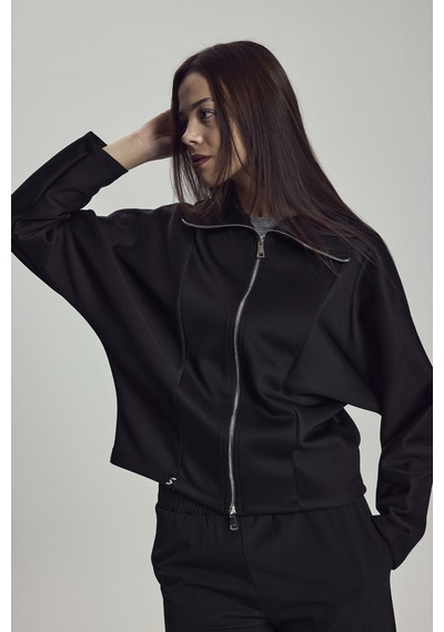 Scorp Astera Kadın Fermuarlı Sweatshirt Siyah Standart