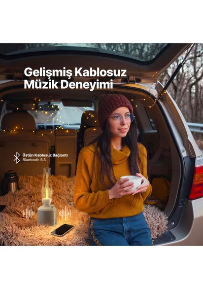 Ttec 2BH16 Nostalglo LED Fenerli Taşınabilir Kablosuz Bluetooth Hoparlör
