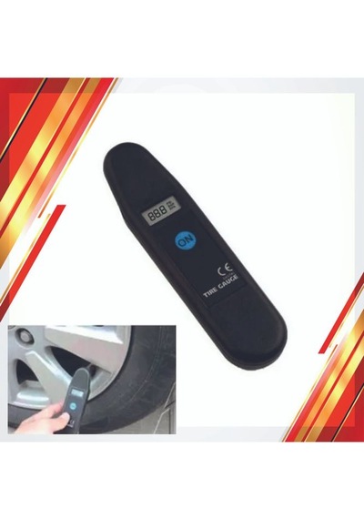 Araba- Oto Lastik Hava Basınç Ölçer Göstergeli-dijital
