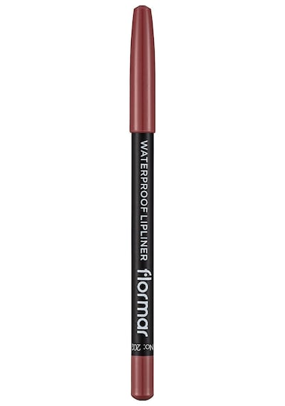 Flormar Suya Dayanıklı Dudak Kalemi (BORDO) - Waterproof Lipliner - 202 Soft Pink Brown - 8690604111022