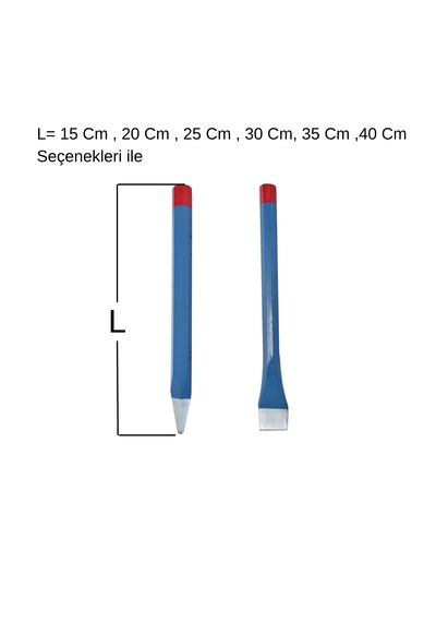 20 Cm Dövme Çelik Keski Murç 2'li Set