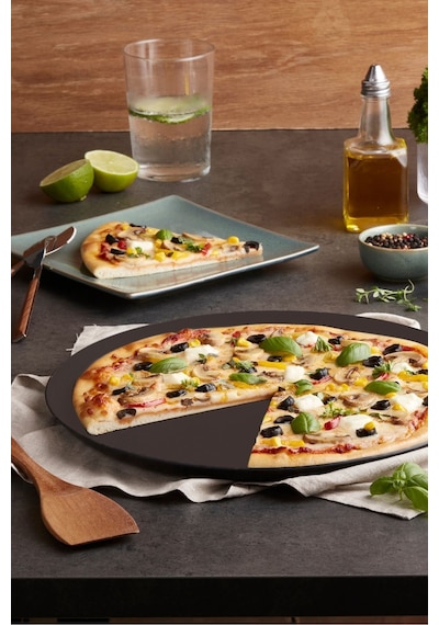 Karaca  Mutfaksever Biogranit Pizza Tavası 32 Cm Siyah