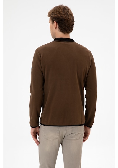 U.S. Polo Assn. Erkek Regular Fit Kahverengi Polar Örme Hırka 50313779-VR029