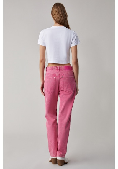 ETHIQUET BE VETH Kadın Bisiklet Yaka Oversize Beyaz T-Shirt