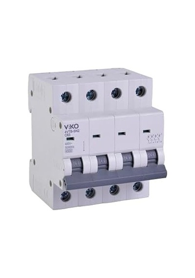 4vtb-4c63 Otomatik Sigorta 4,5ka C Tipi 4 Kutup 63a