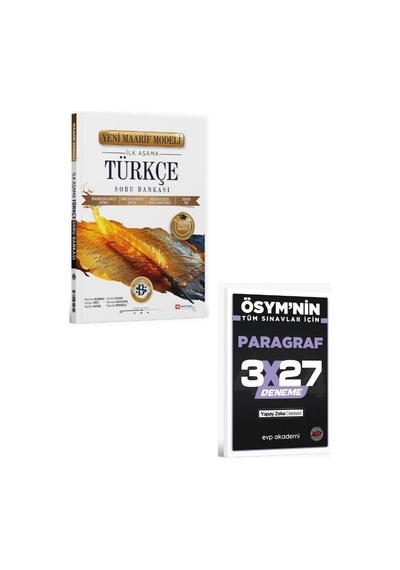 2027 Bilgisarmal 2027 Üniversiteye Hazırlık Türkçe İlk Aşama Maarif Model Soru Bankası+ Evp Akademi Paragraf