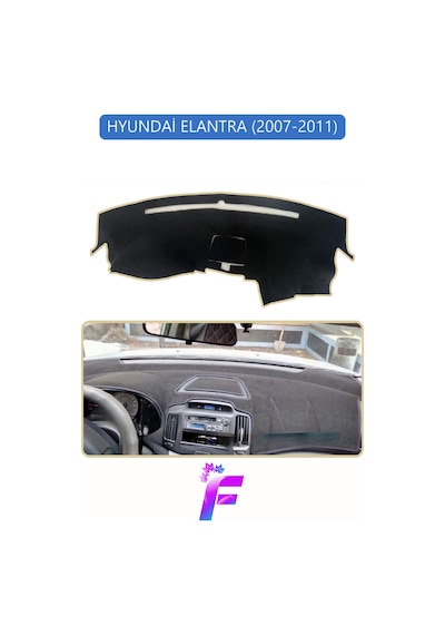 Hyundai Elantra 2007-2011 Uyumlu Torpido Örtüsü Yansıma Önleyici Hızlı Montaj Koruma G17