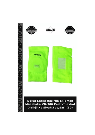 Delux Serisi Hazırlık Ekipman Müsabaka Vd-300 Prof.voleybol Dizliği-xs Siyah,fos,sarı 30 Siyah - Sarı