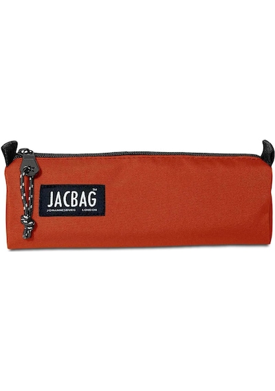 Jacbag Turuncu Kiremit Kız Çocuk Tek Bölmeli Üçgen Okul ve Ofis Kalem Kutusu Çok Renkli
