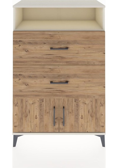 Hyperion Dolap Tek Raflı 2 Çekmeceli 2 Kapaklı 88x44x134 Ayta... Aytaşı