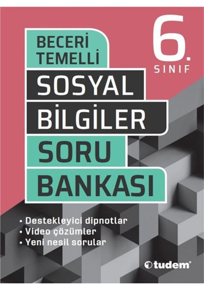 6 Sınıf Sosyal Bilgiler Beceri Temelli Soru Bankası Tudem Yay 9786052853757