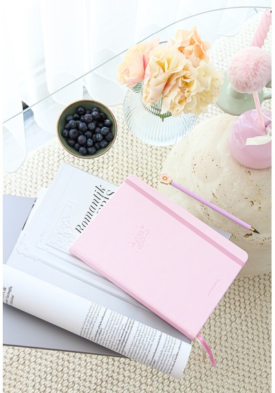 A5 Bullet Journal Noktalı Defter 140 Gr. 80 Yaprak Cotton Candy Pembe