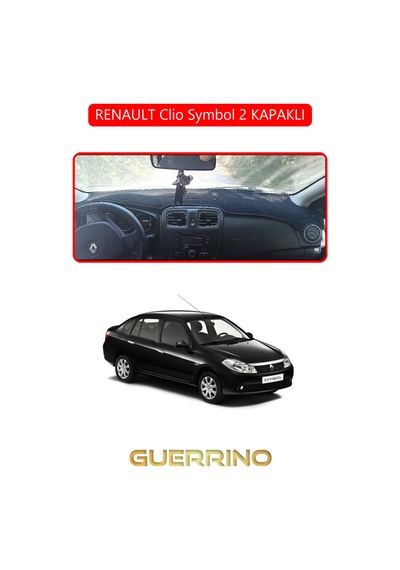 Renault Clio Symbol 2 Kapaklıtorpido Koruma Halısı Kırmızı Kenar