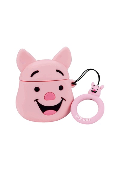E2m Apple Uyumlu AirPods 1-2 Kılıf Piglet Pembe