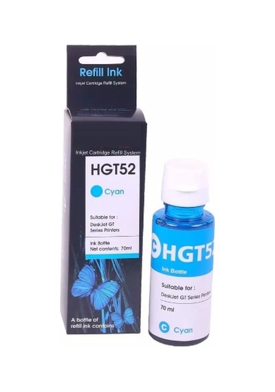 Gt52c Mavi Moh54a Şişeli Mürekkep 70ml Hp Muadil Diğer