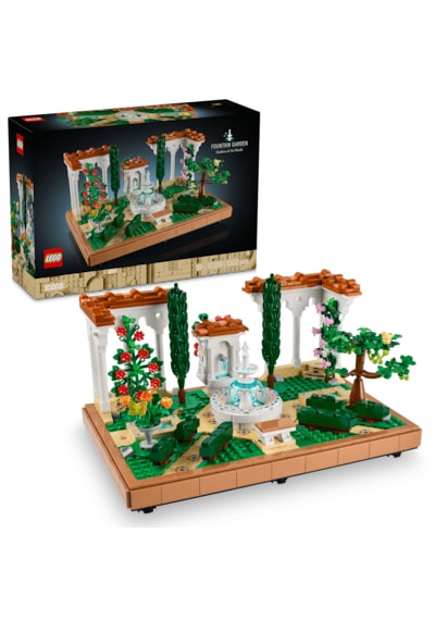 LEGO® Icons Fıskiyeli Bahçe 10359 - Yetişkinler için Dekoratif Bahçe Modeli Yapım Seti (1302 Parça)