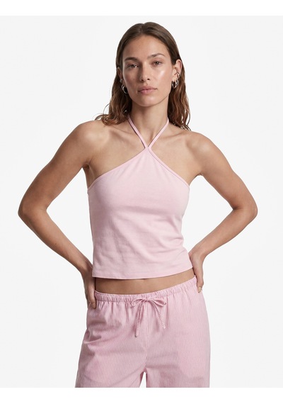 Koton Koton X Sibil Çetinkaya - Slim Fit Boyundan Bağlamalı Halter Yaka Top Pembe 6sak10071uk Gül Koton Koton X Sibil Çetinkaya - Slim Fit Boyundan Bağlamalı Halter Yaka Top Pembe 6sak10071uk Gül