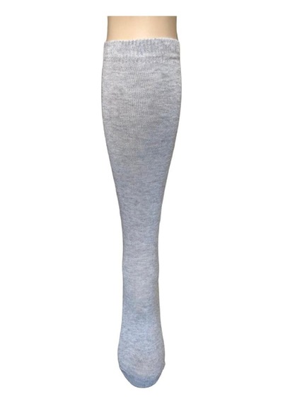 Design Desıgn Pamuklu Çocuk Dizaltı Okul Çorabı Gri
