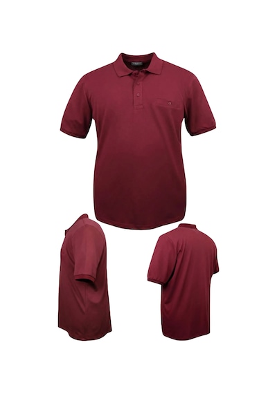 Erkek Büyük Beden 115 - 175 Kilo Arası Uygun Bedenli Likralı Pike Polo Yaka Cepli Tişört Bordo Erkek Büyük Beden 115 - 175 Kilo Arası Uygun Bedenli Likralı Pike Polo Yaka Cepli Tişört Bordo