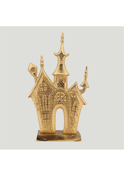 Vitale Gold Metal Şato Dekor 13 30 55 Cm