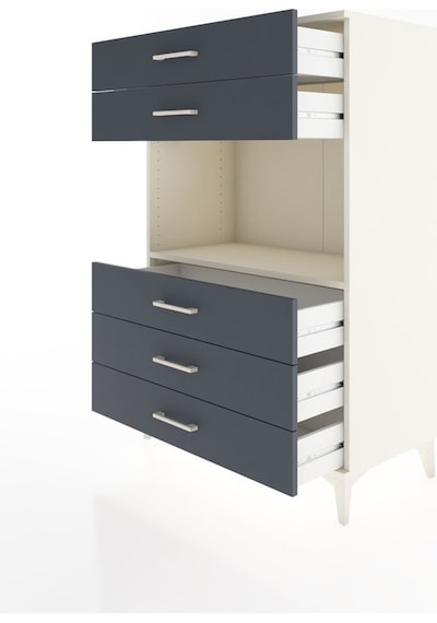 Hyperion Dolap Tek Raflı 5 Çekmeceli 88x44x134 Aytaşı-antrasit Aytaşı Hyperion Dolap Tek Raflı 5 Çekmeceli 88x44x134 Aytaşı-antrasit Aytaşı