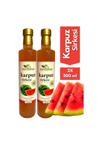 Karpuz Sirkesi 500 Ml 2'li Paket - Organik Doğal Fermantasyon