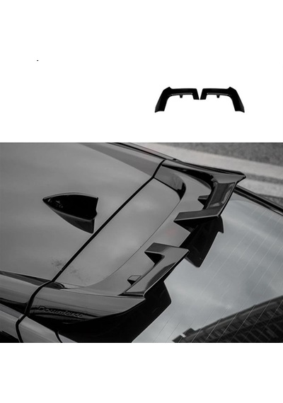 Honda Civic Fk7 İçin Uyumlu Yofer Cam Üstü Spoiler Siyah
