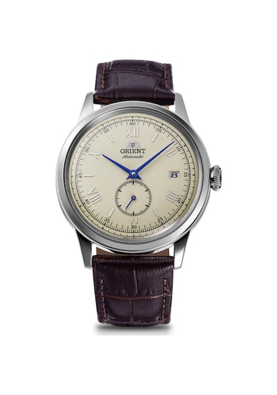 Orient Kurmalı Otomatik Deri Kahverengi Krem Kadran 38 Mm Erkek Kol Saati
