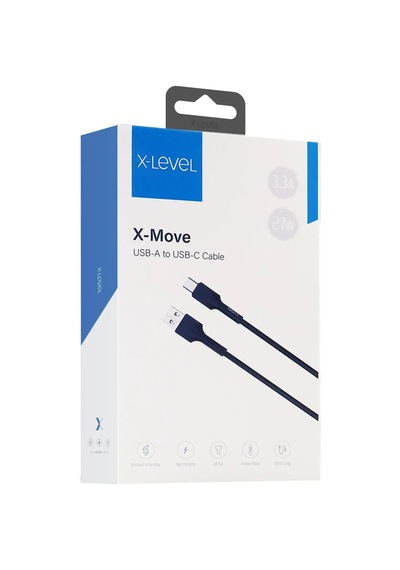 Xcc9002 27w 3.3a Hızlı Usb-a To Usb-c / Type-c 1.2 Metre Soft Data Şarj Veri Kablosu