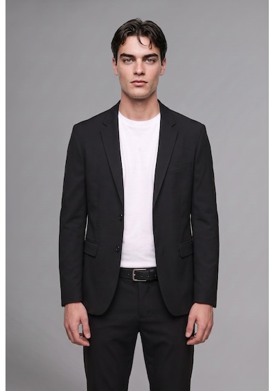 Defacto Modern Fit Penye Cepli Blazer Ceket F2347ax26aubk27 Siyah-bk27