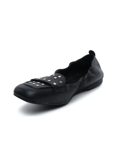 Greyder 34362 Siyah Hakiki Deri Kadın Loafer Ayakkabı Siyah