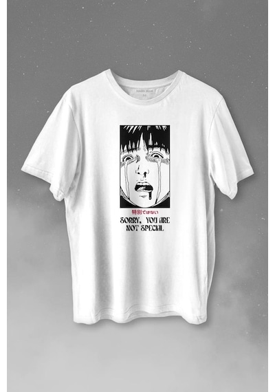 Sorry You Are Not Special Japanese Urban Sokak Kültür Özel Değilsin Baskılı Tişört Unisex T-shirt 001
