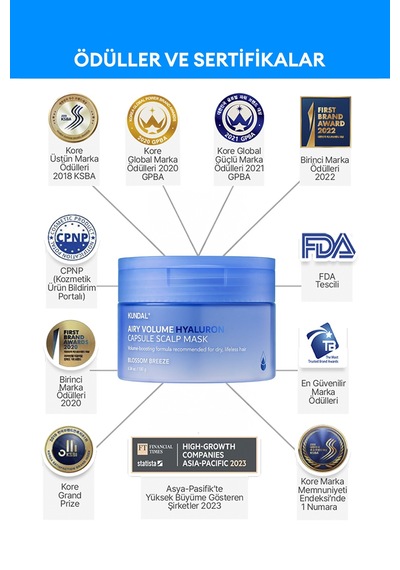 Nem, Besin Ve Hacim Sunan Saç & Saç Derisi Maskesi Kundal Airy Volume Hyaluron Capsule Scalp Mask