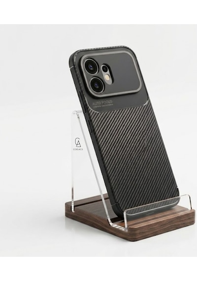 Honor 600 Uyumlu Kılıf Karbon Tasarım Kamera Korumalı Silikon Telefon Kılıfı Kapak Siyah