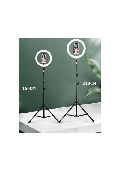 Ring Fill Light Led 10 Inç 2.1 M Beyaz Sarı Işık Halka Tripod