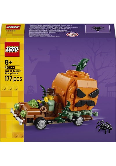 LEGO® Bal Kabağı Kamyoneti 40822 – 8 Yaş ve Üzeri Çocuklar için Cadılar Bayramı Temalı El Sanatları Oyuncak Yapım Seti (194 Parça)