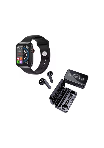 Premium Set Full Ekran Akıllı Saat Mi A30s Airdots Led Göstergeli Powerbankli Bluetooth Kulaklık