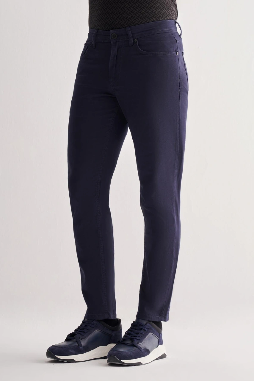 İmza Koyu Lacivert Casual Slim Fit 5 Cep Düz Paça Pantolon 1003255320 Koyu Lacivert İmza Koyu Lacivert Casual Slim Fit 5 Cep Düz Paça Pantolon 1003255320 Koyu Lacivert